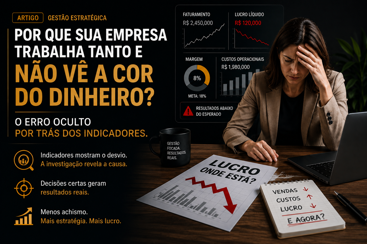 Por que sua empresa trabalha tanto e não vê a cor do dinheiro?